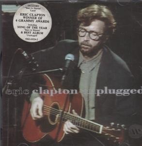 Eric Clapton Unplugged CD Germany Reprise 1992 info sticker on front 9362450242