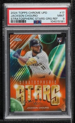2024 Topps Chrome Update Orange Refractor 3/25 Jackson Chourio Rookie RC 8uc