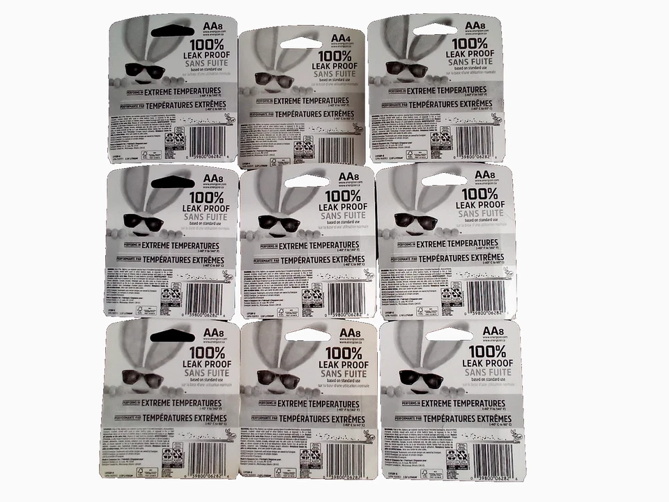68 X ENERGIZER LITHIUM AA BATTERIES 8 PACKS 8 & 1 PACK 4 EXP 12/50, 25 YEAR LIFE - Image 4 of 4