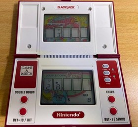 Nintendo Game & Watch Black Jack BJ-60 Multi Screen 1985 with Box Tested