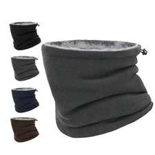Fleece Ski Mask Winter Warm Neck Warmer Half Face Mask Windproof Neck Scarf
