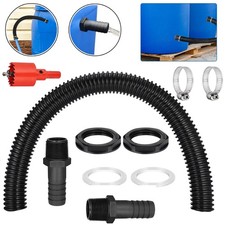 Regentonnen Verbinder Set 100cm Verbindungsschlauch F&uuml;r Regentonne Wassertanks