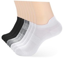 Women's Ankle Socks - 8/12Pairs Cotton Thin 9-11 8 Pairs 3white 3black 2grey
