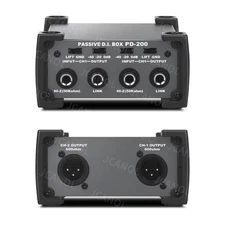 DI Box Hum Eliminator for Guitar & Bass | XLR Output, Ground Lift