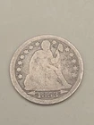 1853 Seated Liberty Silver Dime 10c - Philadelphia Mint