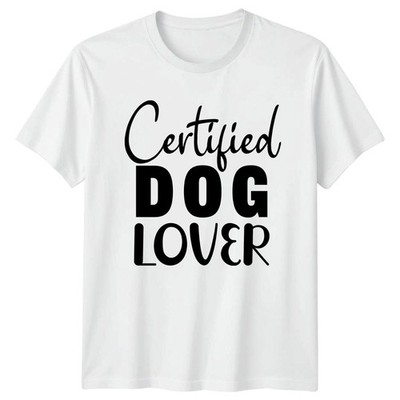 Zertifizierter Hundeliebhaber T-Shirt Hund Haustiere Geburtstag Geschenk für Sie und Ihn