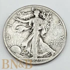 1929 D Walking Liberty Half Dollar #E105