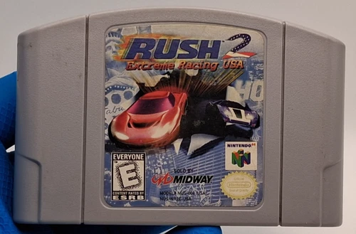 Rush 2 Extreme Racing USA (Nintendo 64,1998) Tested Works, Game Cartridge Only