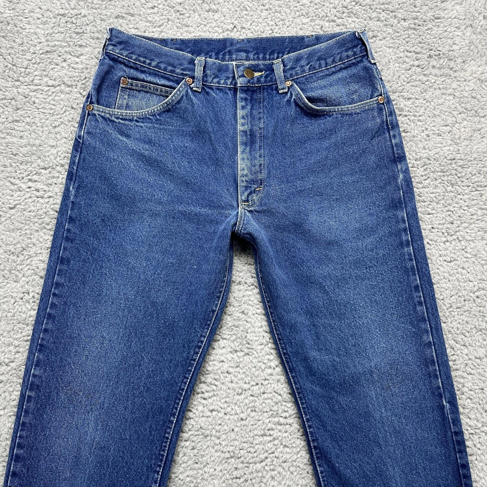 Jeans Lee Riders 200 vintage para hombre 34x34 azul denim pierna recta EE. UU. 80 años 90 Foto 2 de 4