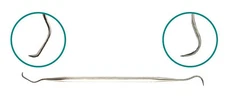 DD4 STAINLESS STEEL DENTAL PICK DOUBLE END 6"