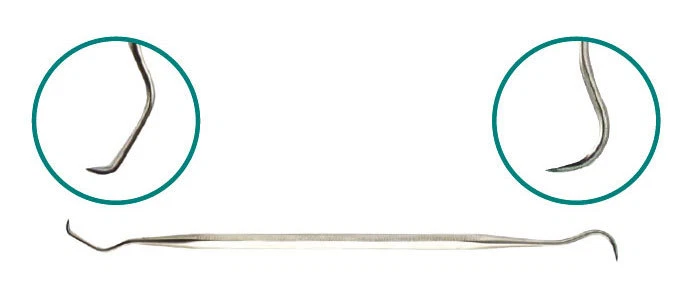 SE DD4 STAINLESS STEEL DENTAL PICK DOUBLE END 6"