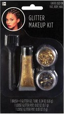 Glitter Makeup Kit Face Body Fancy Dress Up Halloween Costume Accessory 2 COLORS