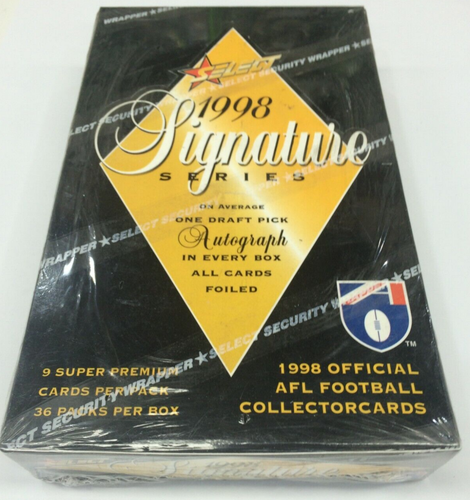 1998 Select AFL Signature Card Series Factory Box (36 pks)-First Draft Pick Set - Bild 1 von 3