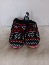Muk Luks The Original Women's Boot Slippers Hard Soles Size 5/6 Multicolor