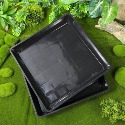 2Pcs Square Plant Saucers Flower Pot Drip Trays Garden Saucers Plant Pot Saucer - Picture 3 of 11