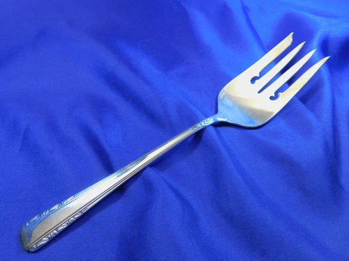 INTERNATIONAL COURTSHIP STERLING SILVER COLD MEAT SERVING FORK SMALL - VERY GOOD