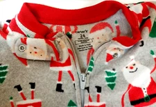 Carters jumpsuit Christmas Santa pattern 24m Kids toddlers