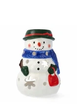 ☃️ Yankee Candle Holiday Snowman Votive Tea Light Holder Brand New ❤️