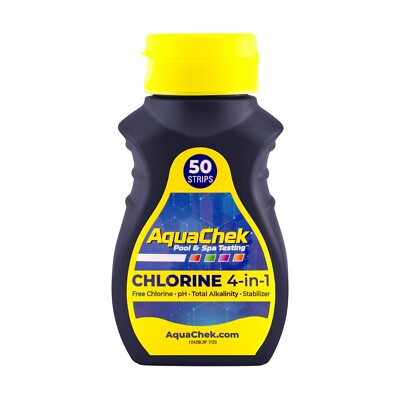 AquaChek 511244A Schwimmbecken- und Spa-Teststreifen, gelb