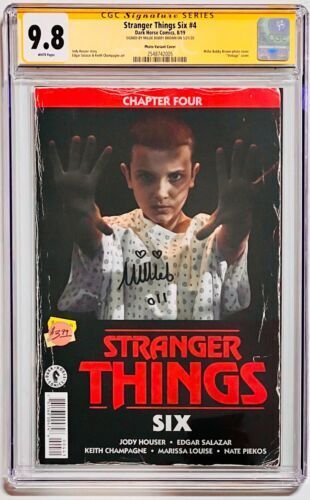 CGC SS 9.8 STRANGER THINGS ITF #2 COMIC SIGNED BY MILLIE BOBBY BROWN DARK  HORSE