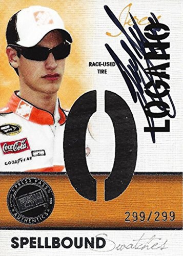 AUTOGRAPHED Joey Logano 2010 Press Pass Racing SPELLBOUND SWATCHES (Letter O) Ra