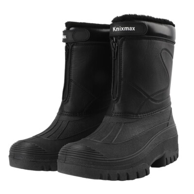 Knixmax Outdoor Winterstiefel Thermo Stiefel Schneestiefel gefütterte Schuhe