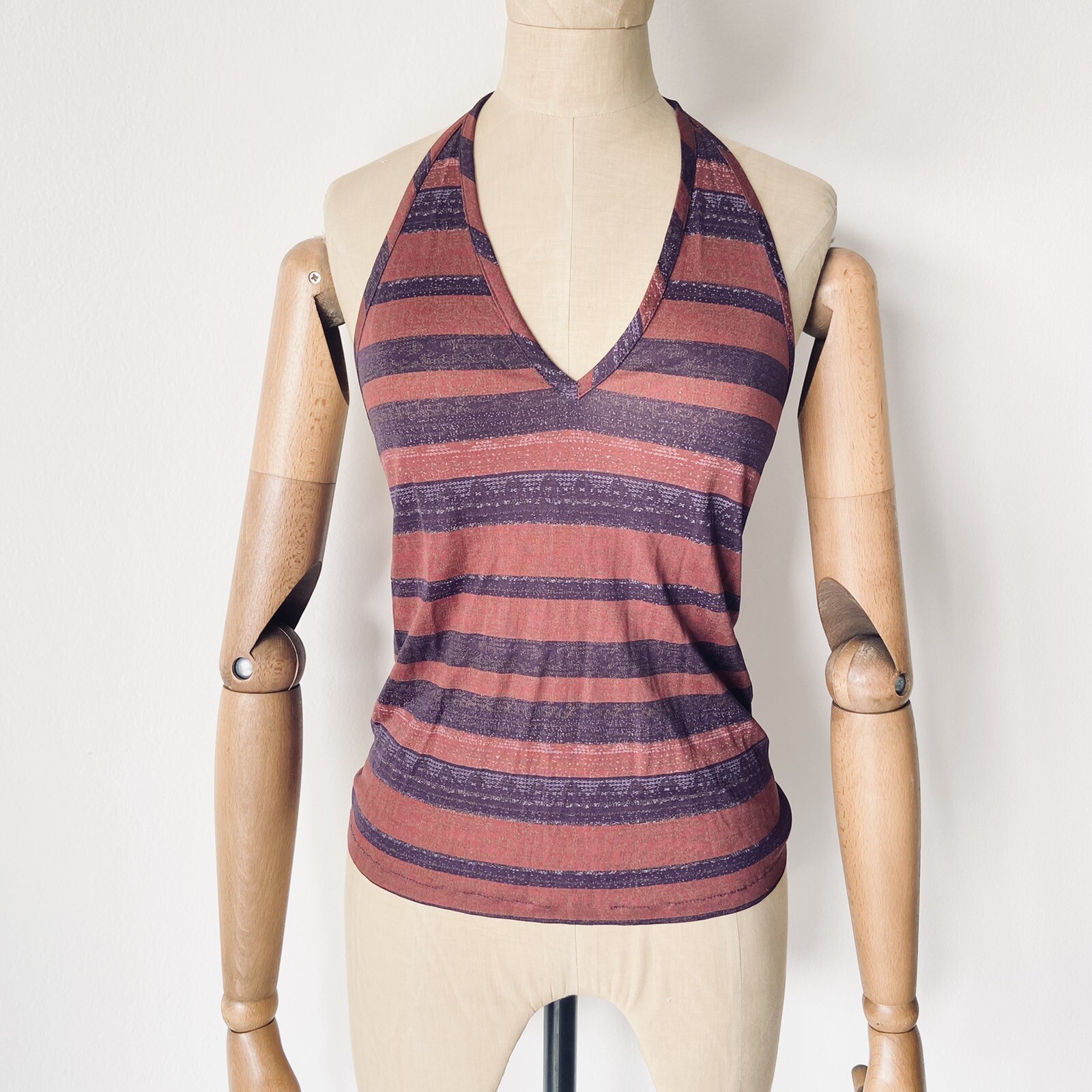 Vintage MISSONI 1970's Orange Label 2 Piece Skirt and Top Set Stretch Silk RARE image 8