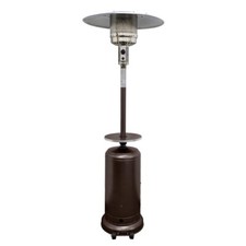 48000 BTU Bronze Steel Propane Cylindrical Pole Standing Patio Heater