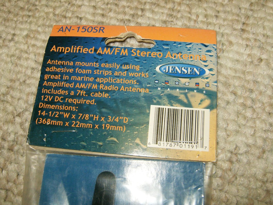 Jensen Amplified AM/FM Stereo Antenna eBay