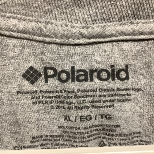 Polaroid T-Shirt Mens XL Rainbow Mountain Sunset Logo Photography Camera - Picture 4 of 6