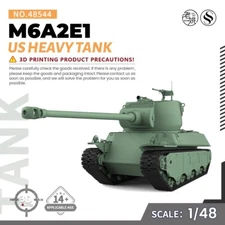 SSMODEL WOT SS544 V1.9 1/48 Military Model Kit US M6A2E1 Heavy Tank