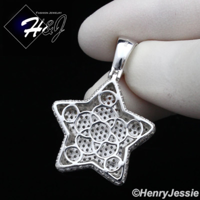 ネックレス・ペンダント JLORIA THREE STARS PENDANT Silver 925 Gabriel & Co Sterling Silver Diamond Star Necklace