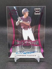 2020 Leaf Trinity Baseball Carson Tucker Clear Auto Pink Foil Parallel #/30