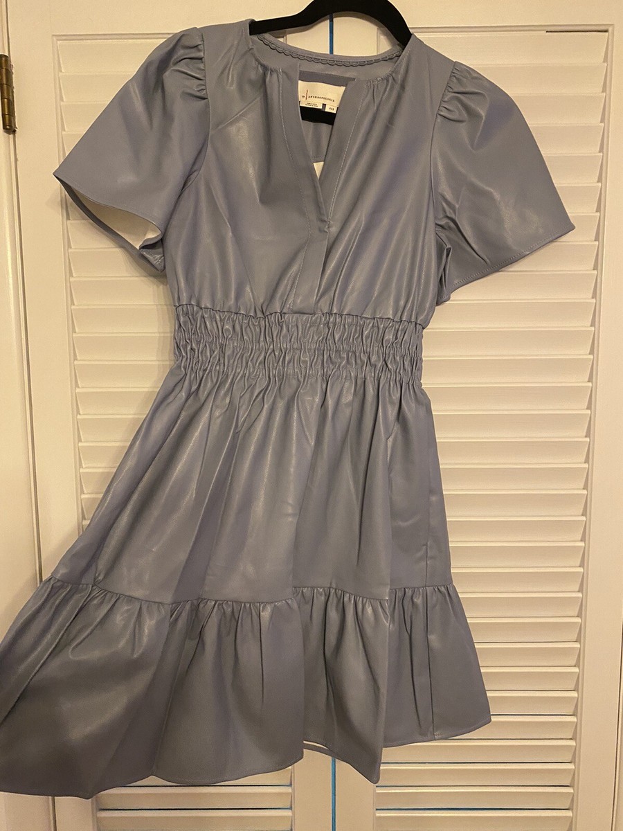 the somerset mini dress faux leather edition Camel Off Shoulder Faux Leather Mini Dress | Dress main image 1