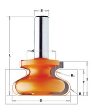 CMT Finger Pull Drawer Pull Router Cutter 1/2" shank 855.603.11