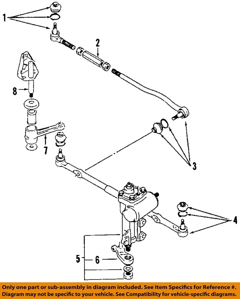 Used Rack and Pinion Assembly fits: 1995 Suzuki Sidekick Manual Steering Grade A - Imagem 3 de 4