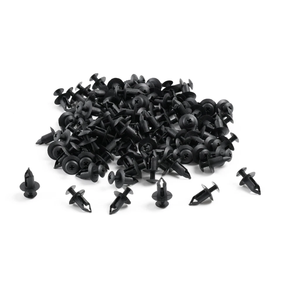 M7 汽车推式固定夹 100 件汽车全新塑料扣件防撞夹 — 第 4/4 张图片