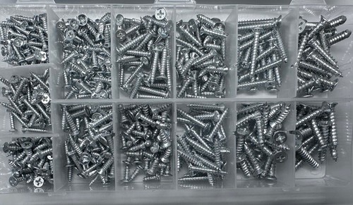 550pc Goliath Industrial Self Tapping Wood Screw Assortment kit STWS550 - Picture 3 of 5