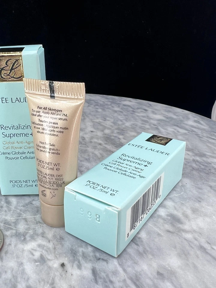 Estee Lauder Revitalizing Supreme Global Cell Power Cream 0.17oz(LOT OF 3)SAMPLE - Image 3 of 4