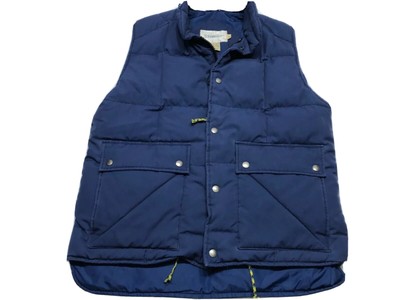Download Men's St.John's Bay Down Puffer Vest Heavyweight Blue Zip ...
