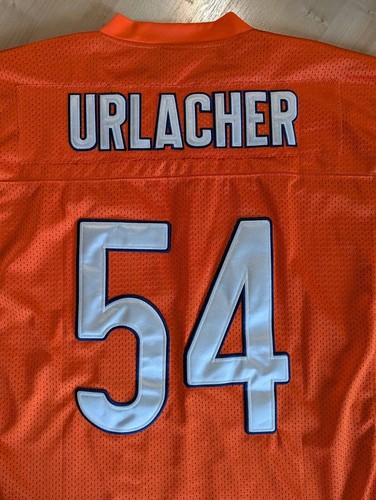 Authentic Brian Erlacker Chicago Bears Orange Stitched Jersey Size 54 - Picture 11 of 17