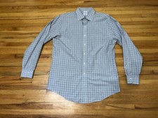 Brooks Brothers Regent Dress Shirt Men's 16.5-35 Gray Gingham NonIron Cotton