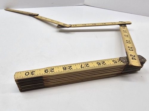 Vintage Wooden Folding Extension Ruler - Picture 4 of 4