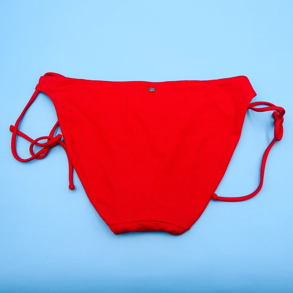 Victoria's Secret Pequeño Rojo Acanalado Corbata Bikini Parte Inferior Brasileño Hipster Traje de Baño Foto 4 de 4