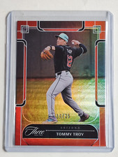 2024 Panini Three And Two Tommy Troy Red Foil /25