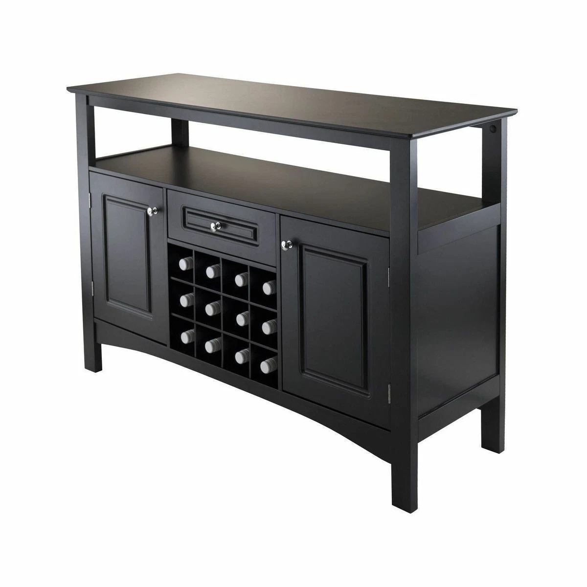 Black wine cabinet buffet deals