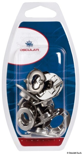 Serie 4 bottoni capote inox - 10.455.02
