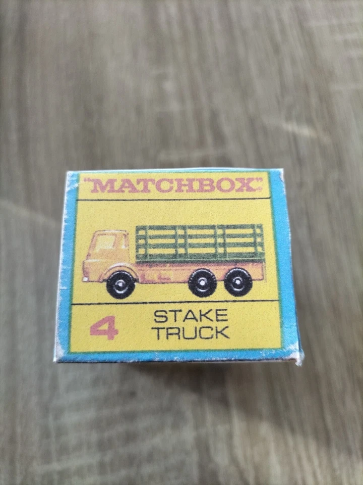 Matchbox Promotional Oversize  No4  Stake Truck - Replica / Copy Box only - Image 3 of 3