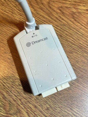 Sega Dreamcast Official Microphone Adapter & Mic HKT-7200