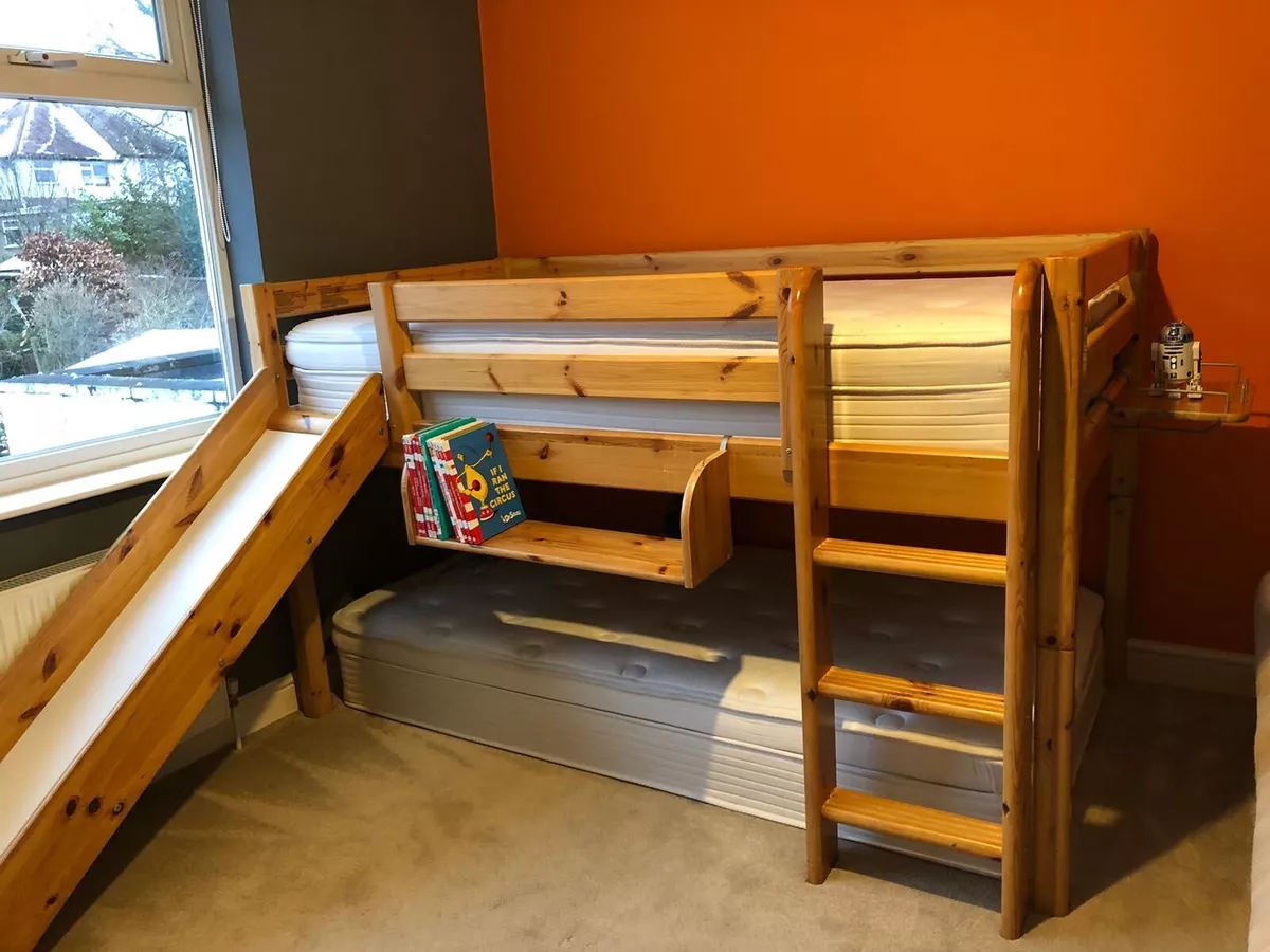 flexa bunk bed Danish design includes two single mattresses ladder and slide
